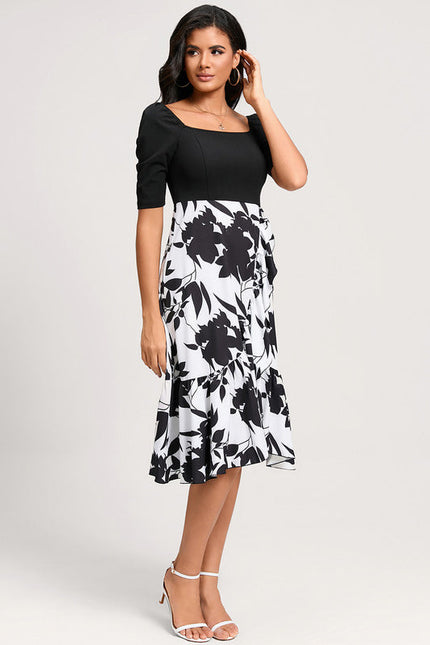 Robe Bicolore Noire Et Blanche - gallery 1