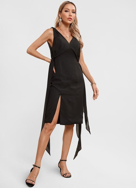 Robe Noire Fourreau Élégante