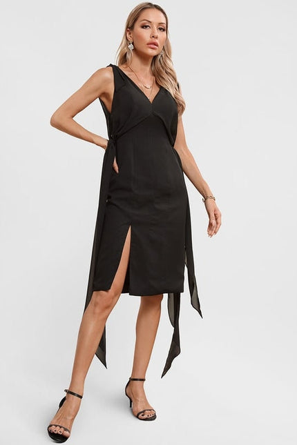 Robe Noire Fourreau Élégante