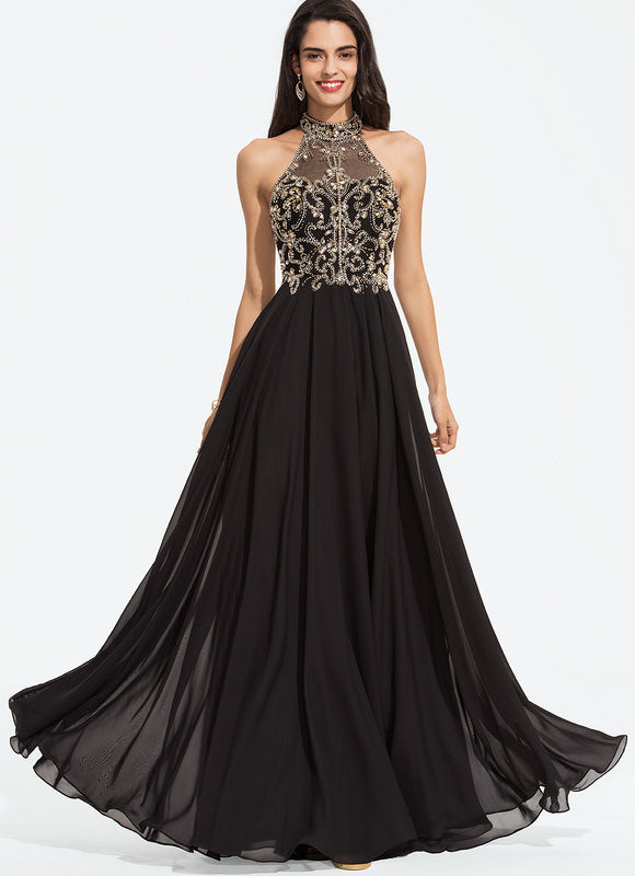 Robe De Bal Chic En Mousseline