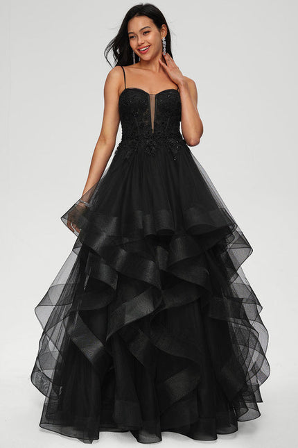 Robe De Bal Tulle À Volants