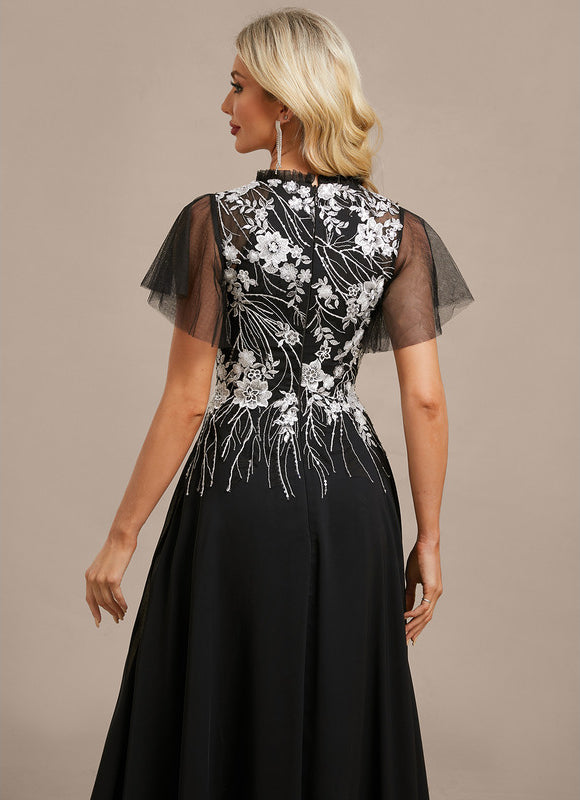 Robe Trapèze Élégante À Manches. - gallery 6