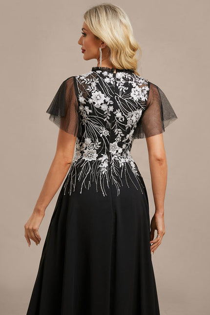 Robe Trapèze Élégante À Manches. - gallery 6