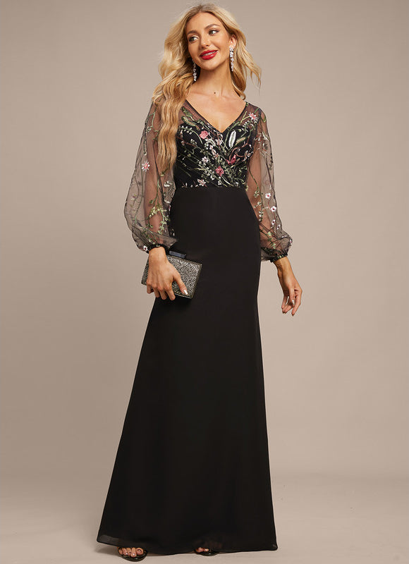 Robe Élégante À Manches Bouffantes - gallery 6