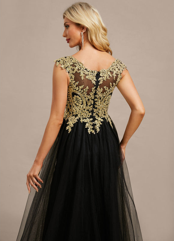 Robe Longue Noire A Bretelle - gallery 7