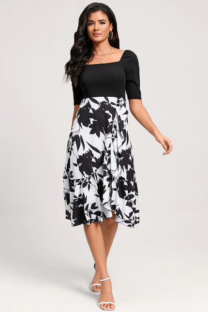 Robe Bicolore Noire Et Blanche - gallery 3