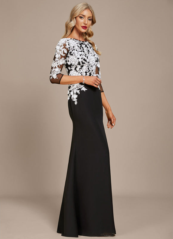 Robe Élégante À Manches Transparentes - gallery 3