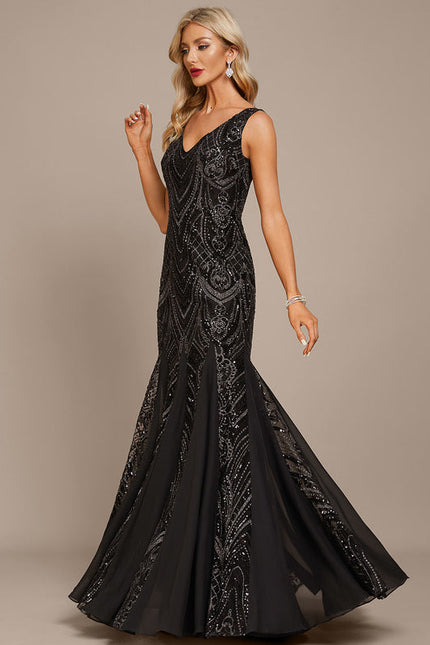 Robe Sirène Glamour À Sequins - gallery 2