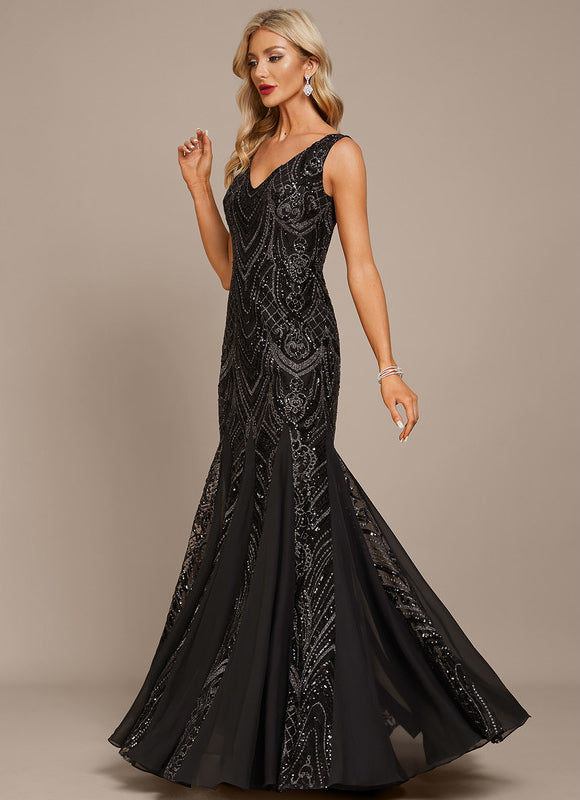 Robe Sirène Glamour À Sequins - gallery 2