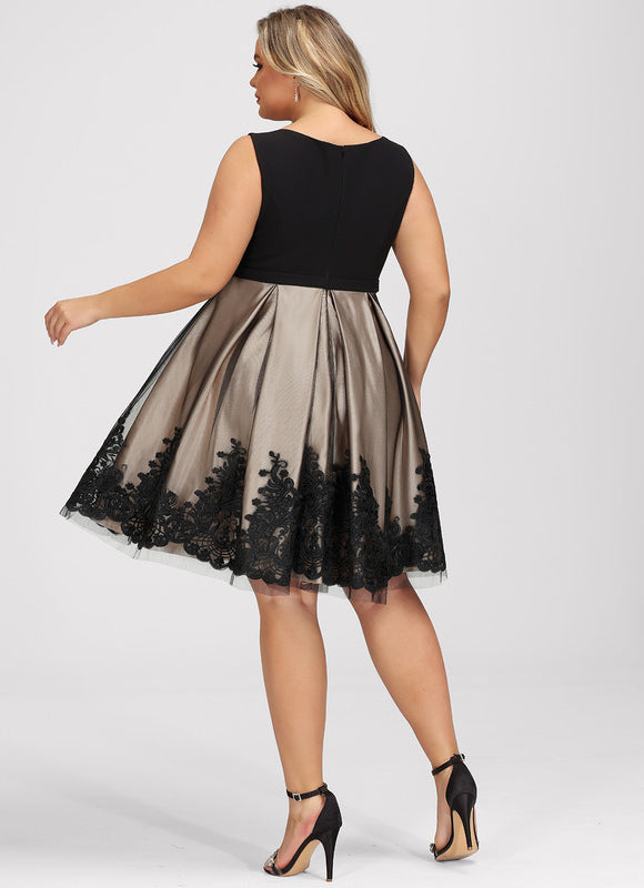 Robe Cocktail Élégante À Broderies-317 - gallery 8