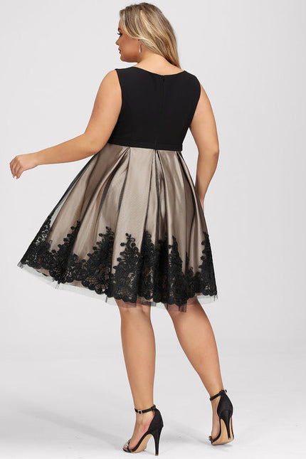 Robe Cocktail Élégante À Broderies-317 - gallery 8