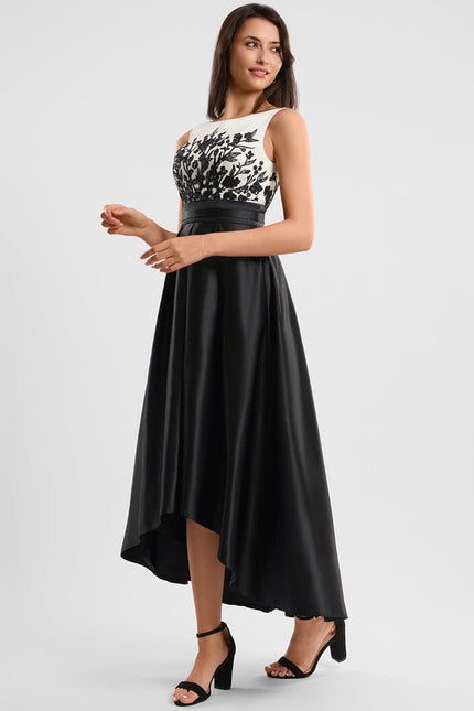 Robe De Bal Noire Élégante - gallery 2