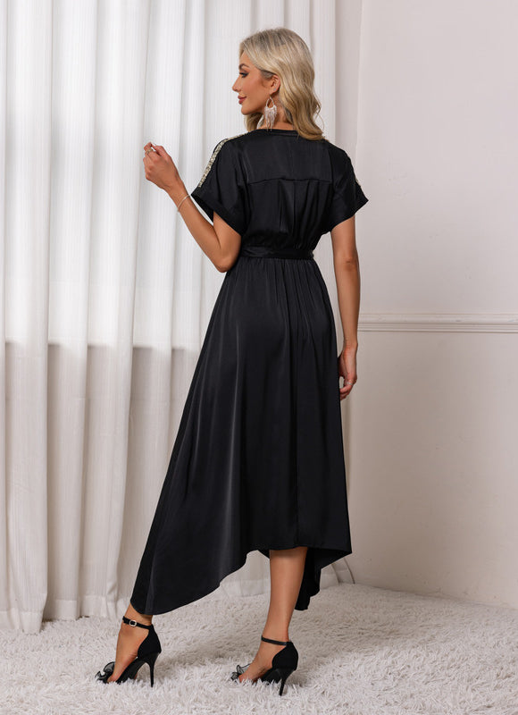 Robe Asymétrique Chic Scintillante - gallery 1