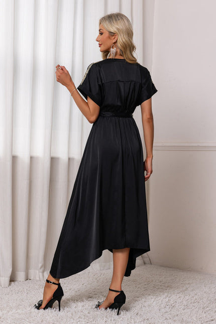 Robe Asymétrique Chic Scintillante - gallery 1
