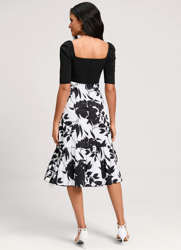 Robe Bicolore Noire Et Blanche - gallery 4