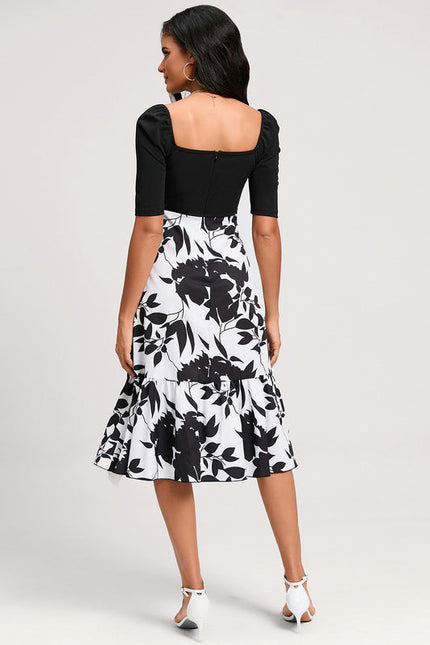 Robe Bicolore Noire Et Blanche - gallery 4