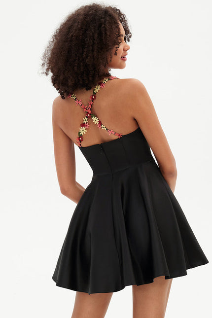 Robe Noire Luxe Brodée - gallery 7