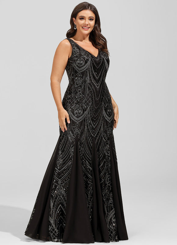 Robe Sirène Glamour À Sequins - gallery 8