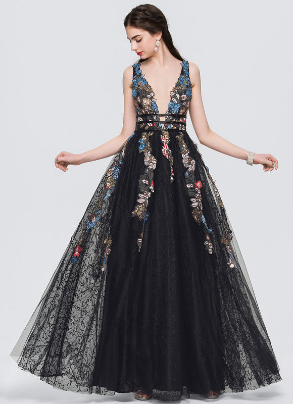 Robe De Bal Florale En Tulle