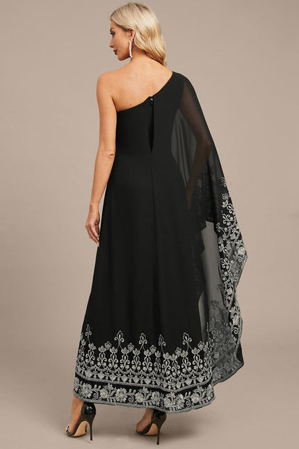 Robe Asymétrique Chic Noire - gallery 7
