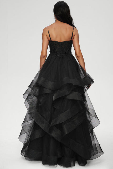 Robe De Bal Tulle À Volants - gallery 4
