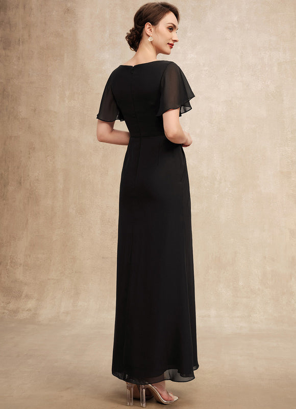 Robe Élégante Mousseline Avec Drapés - gallery 6