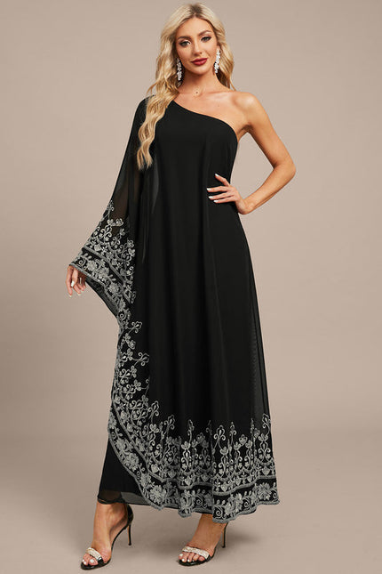 Robe Asymétrique Chic Noire - gallery 4