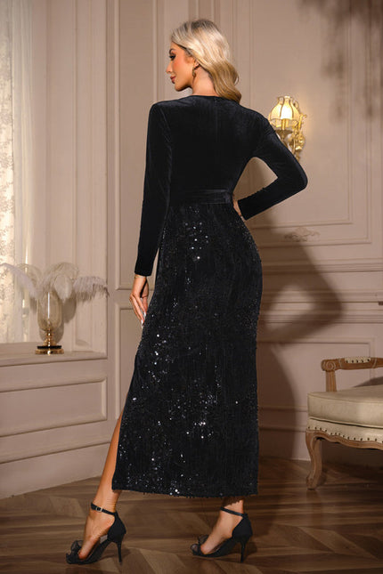 Robe Longue Noire Transparente - gallery 1