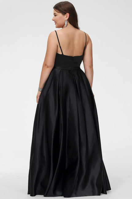 Robe Satinée Élégante Fendue - gallery 5