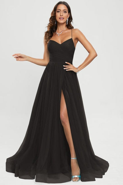 Robe Noire Luxe Tulle