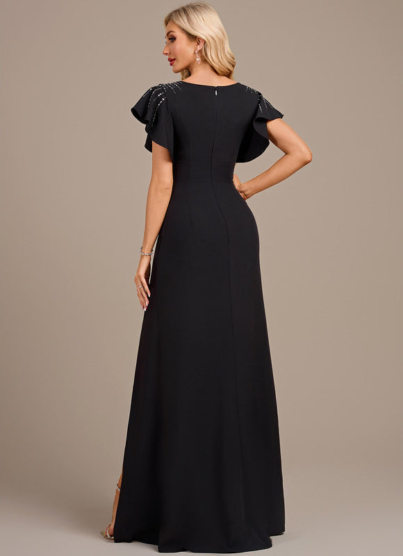 Robe Longue Fourreau Noire - gallery 5