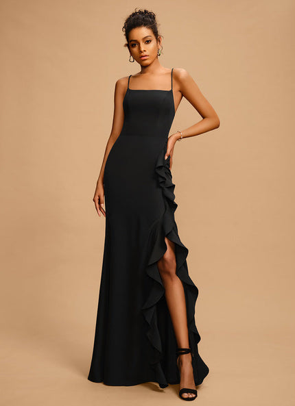 Robe Fourreau Chic À Fente Raffinée