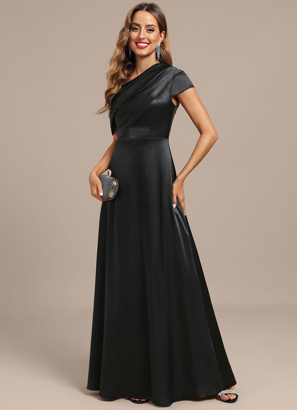 Robe Longue Noir Manche Courte - gallery 2