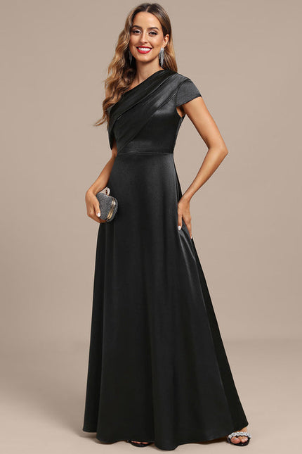 Robe Longue Noir Manche Courte - gallery 2