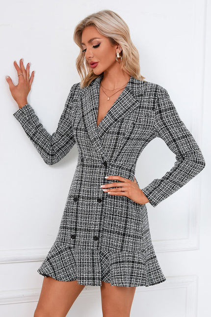 Robe Chemise Rayée Noir Et Blanc - gallery 4