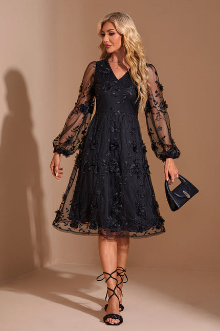 Robe Noire En Voile - gallery 4