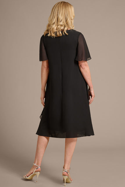 Robe Trapèze Noire Luxe - gallery 6