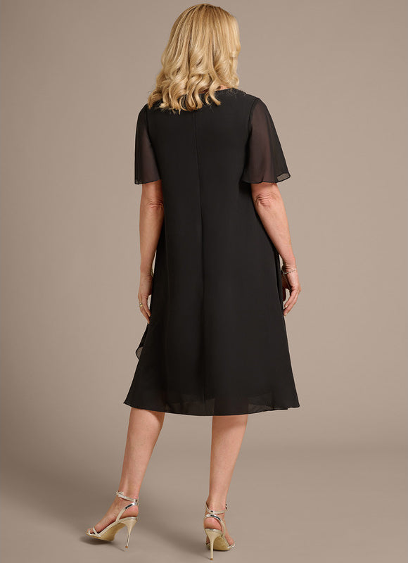 Robe Trapèze Noire Luxe - gallery 6