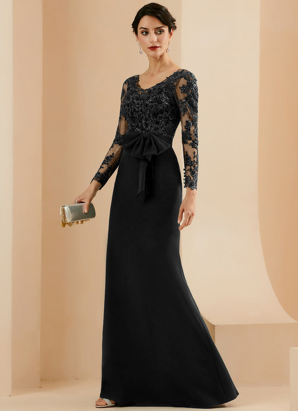 Robe Noire Luxe À Nœud. - gallery 1
