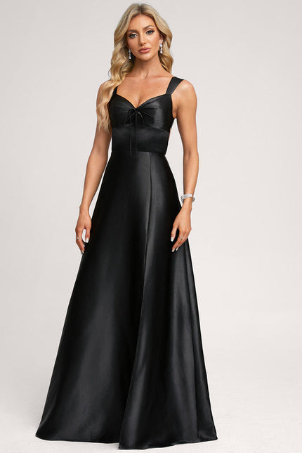 Robe Longue Noire Sans Manche - gallery 2