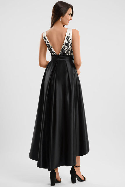 Robe De Bal Noire Élégante - gallery 4