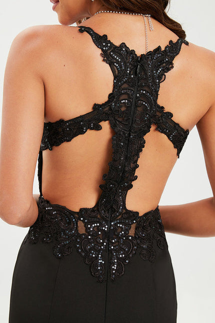 Robe Sirène Élégante À Fente-270 - gallery 4