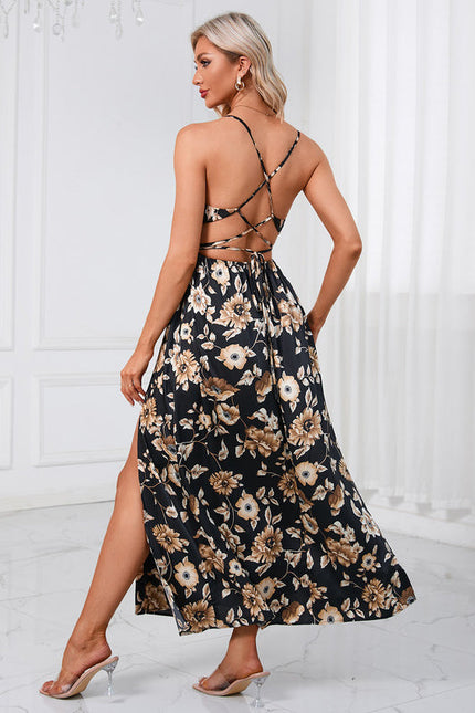 Robe Maxi Florale Chic Satinée - gallery 4
