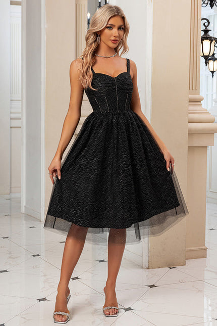 Robe Midi Paillettes Tulle Chic - gallery 5