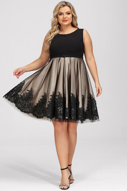 Robe Cocktail Élégante À Broderies-317 - gallery 3
