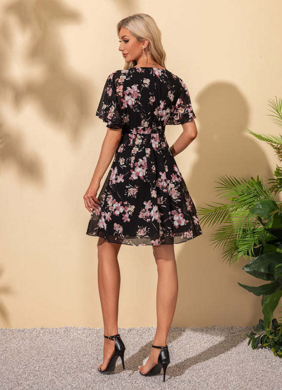 Robe Trapèze Florale Chic - gallery 3