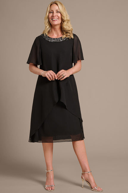 Robe Trapèze Noire Luxe - gallery 2