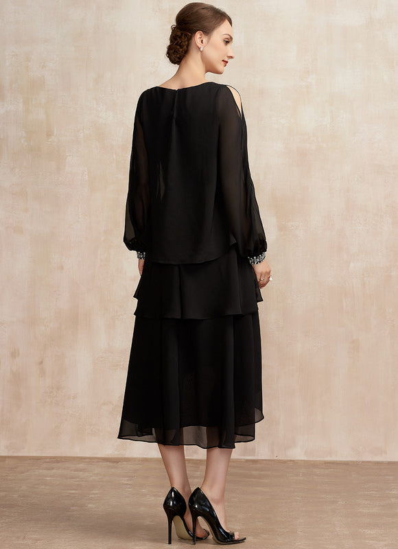 Robe Trapèze Chic À Volants. - gallery 4