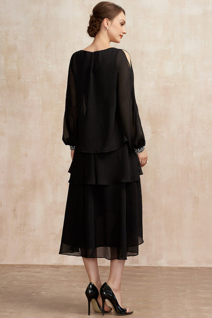 Robe Trapèze Chic À Volants. - gallery 4