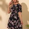 Robe Trapèze Florale Chic